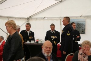Onthulling monument ter nagedachtenis aan slachtoffers zeemijnexplosie in 1945