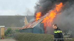 VIDEO: Forse schuurbrand in Niawier