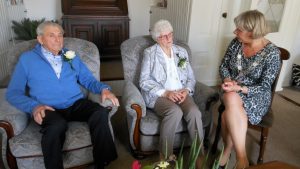 Folkert de Boer en Trijntje de Boer-Kooistra 60 jaar getrouwd