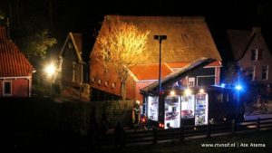 Schuurtje achter woning Paesens beschadigd na brand