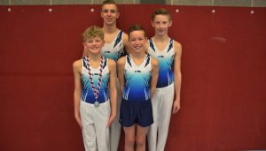 Goud, zilver, brons en top tien plaatsingen voor GVV- heren turnen