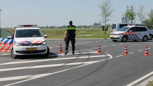 Aanrijding op Holwerderweg bij Dokkum