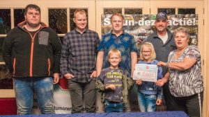 Cheque 2000 euro voor blikje dopje