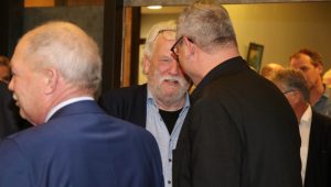 Afscheidsreceptie oud-wethouders Maasbommel en Benedictus