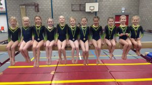Plaatsingswedstrijd jongste turnsters in Harkema