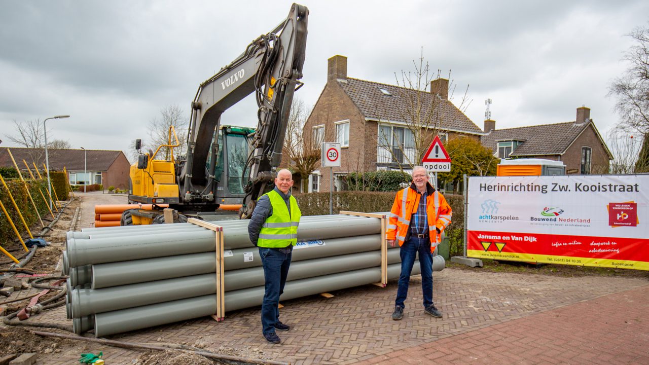 Werkzaamheden ZW. Kooistraat in Stroobos van start
