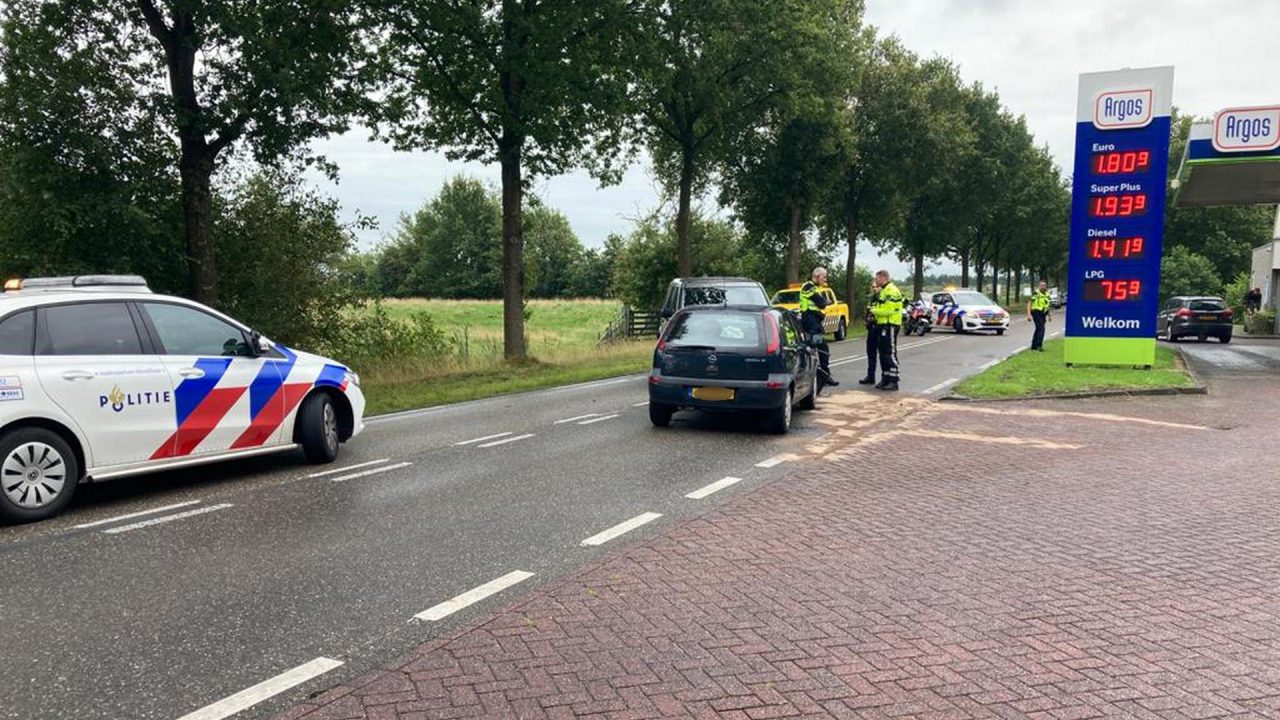 Frontale aanrijding bij Gytsjerk