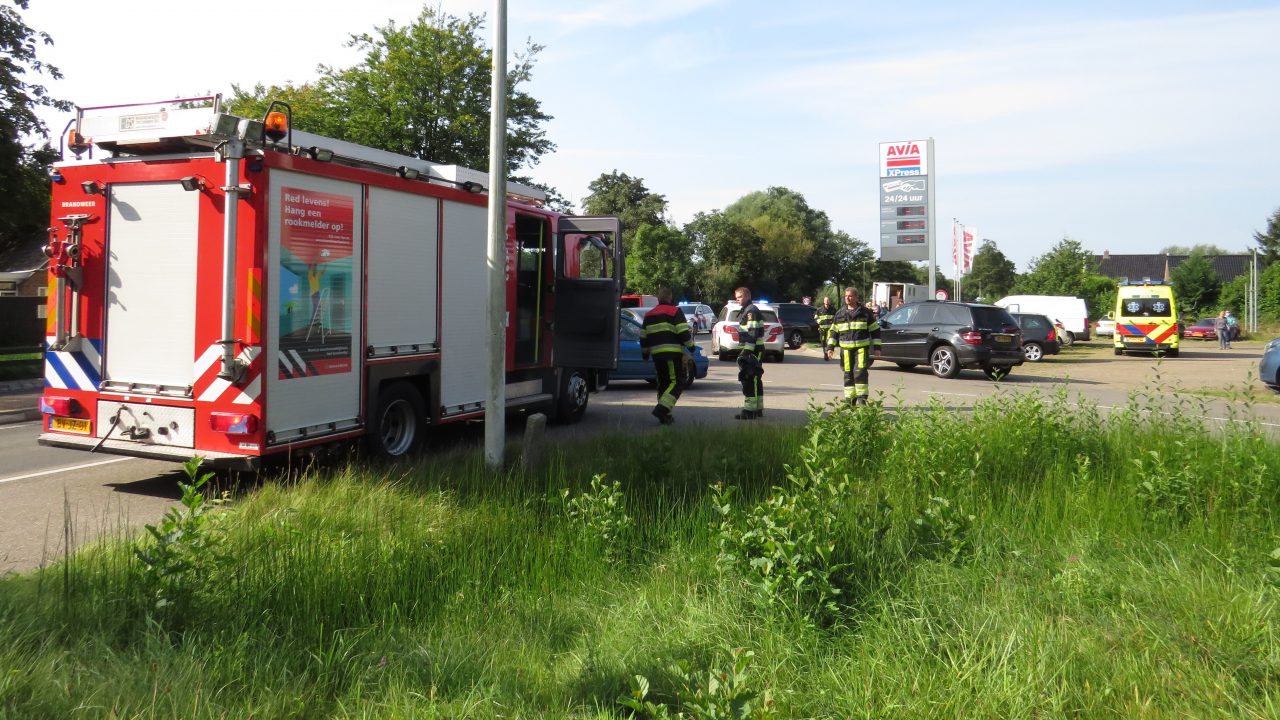 Botsing op Rijksstraatweg bij Jistrum