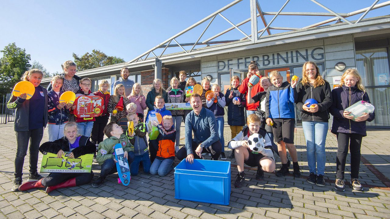Kinderen van cbs de Claercamp winnen in Achtkarspelen de Benelux Tour junior