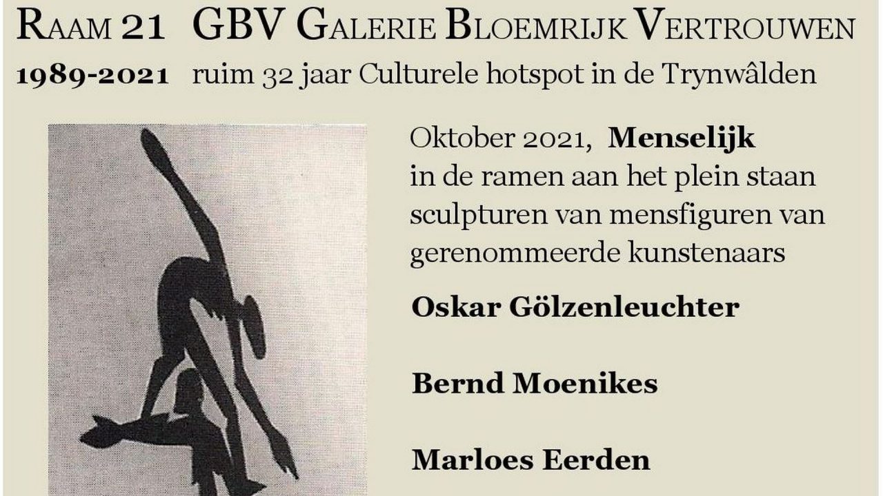 Te zien in raamexpositie 21 Menselijk in Galerie Bloemrijk Vertrouwen