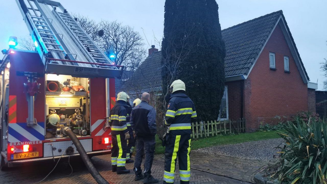 Keukenbrand aan Het Singel in Gerkesklooster