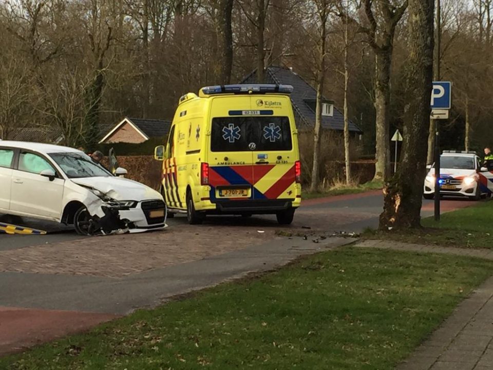 Auto botst tegen boom langs Noarderein in Tytsjerk