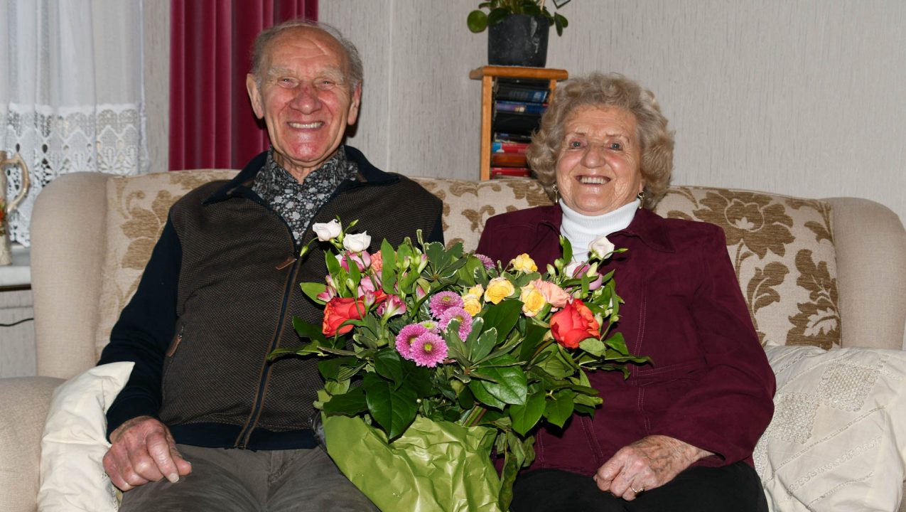 Geert en Martje van der Kooi 65 jaar getrouwd