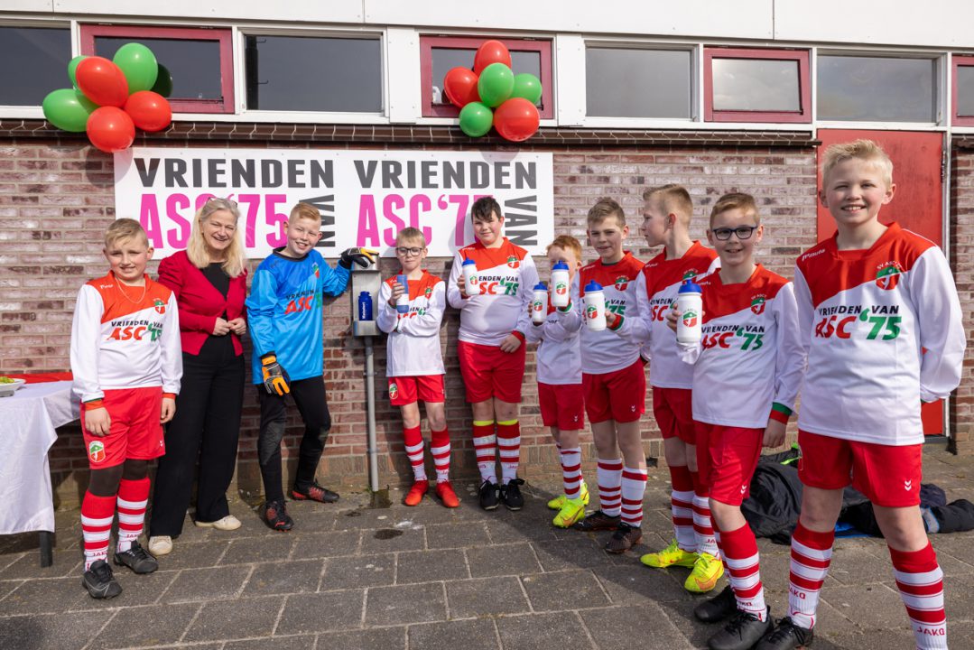 Gezonde sportkantine met watertappunt bij ASC’75 Augustinusga