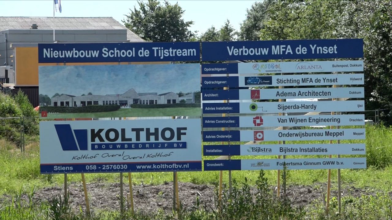 VIDEO: Nieuwbouw school Holwerd vordert, directe verbinding met MFA