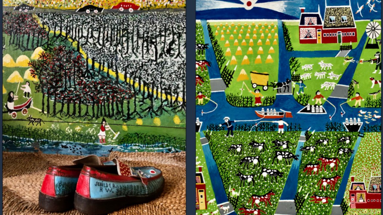 Ruurd Wiersma Museum exposeert bij fietsveerpont in Wyns