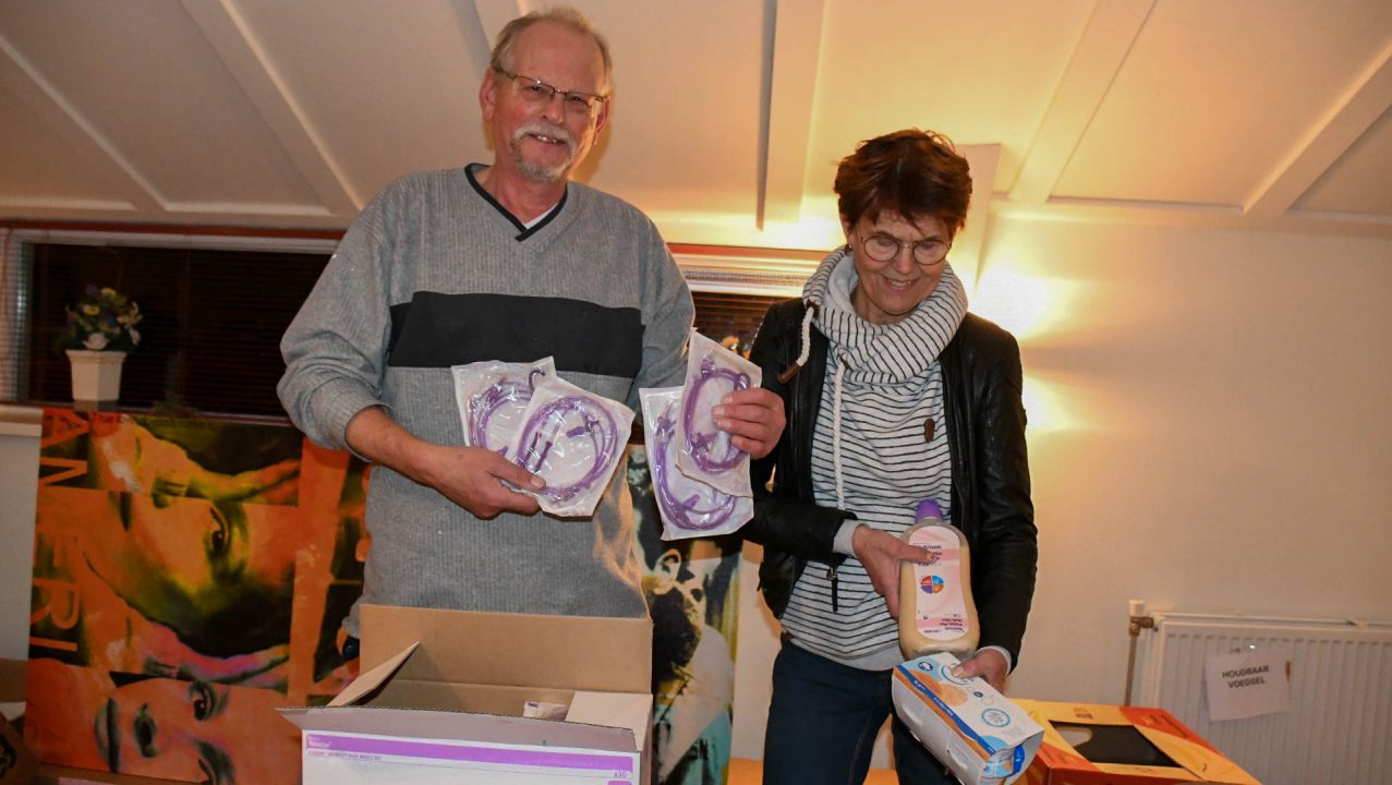 Goede start inzameling hulpgoederen Oekraïne in Kollumerzwaag