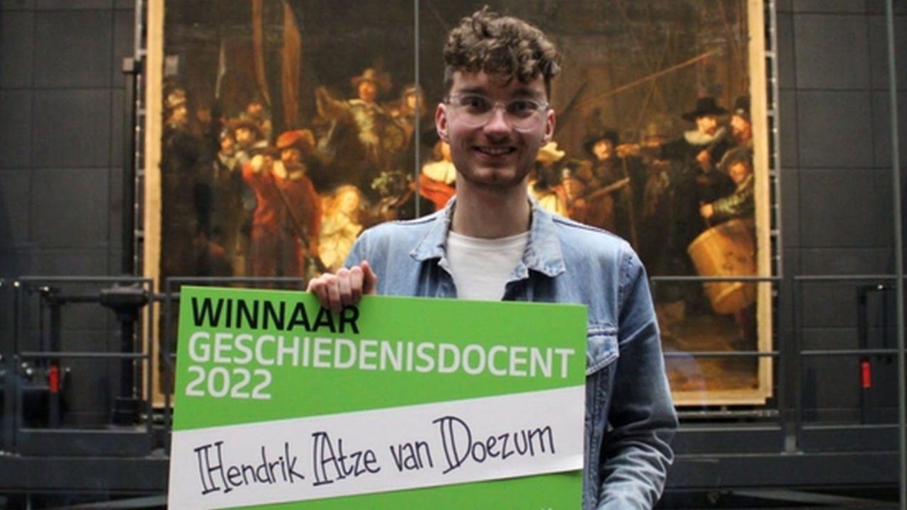 Hendrik van Doezum is Geschiedenisdocent van het Jaar