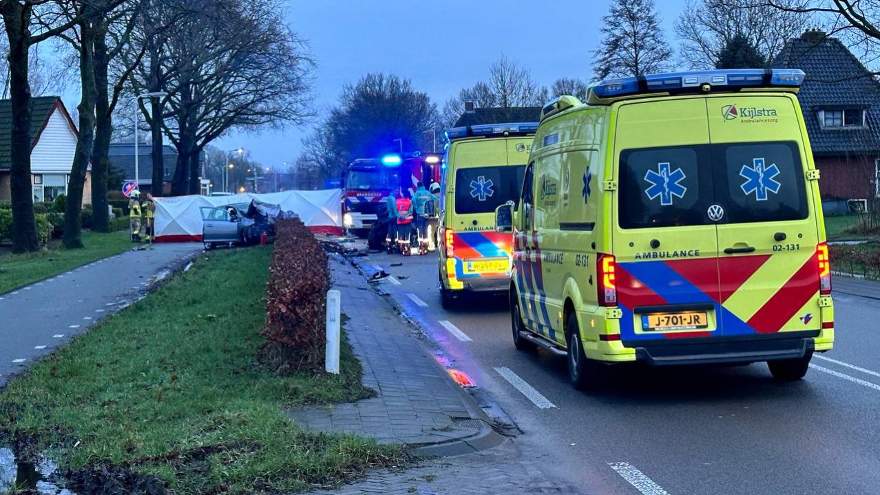 UPDATE: Drie doden door frontale aanrijding bij Kootstertille