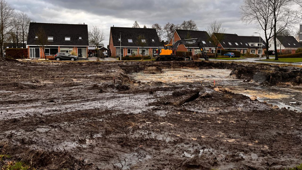 Gevaarlijke situatie bij bouwwerkzaamheden Augustinusga