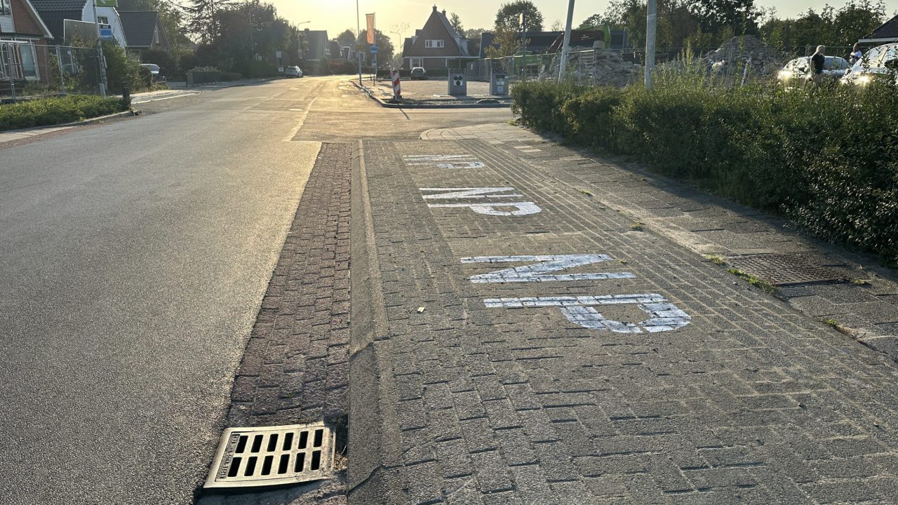 Maatregelen na ongeval op Foarstrjitte in De Westereen