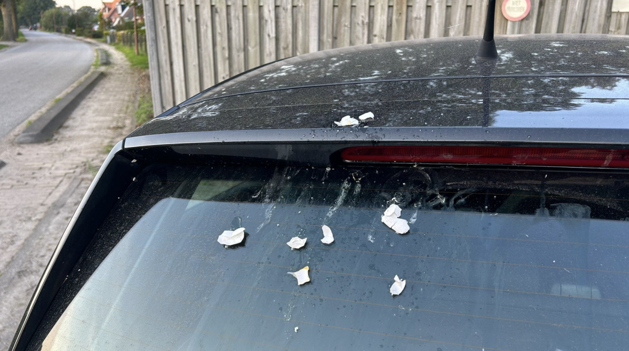 Eieren op auto gegooid in Twijzel