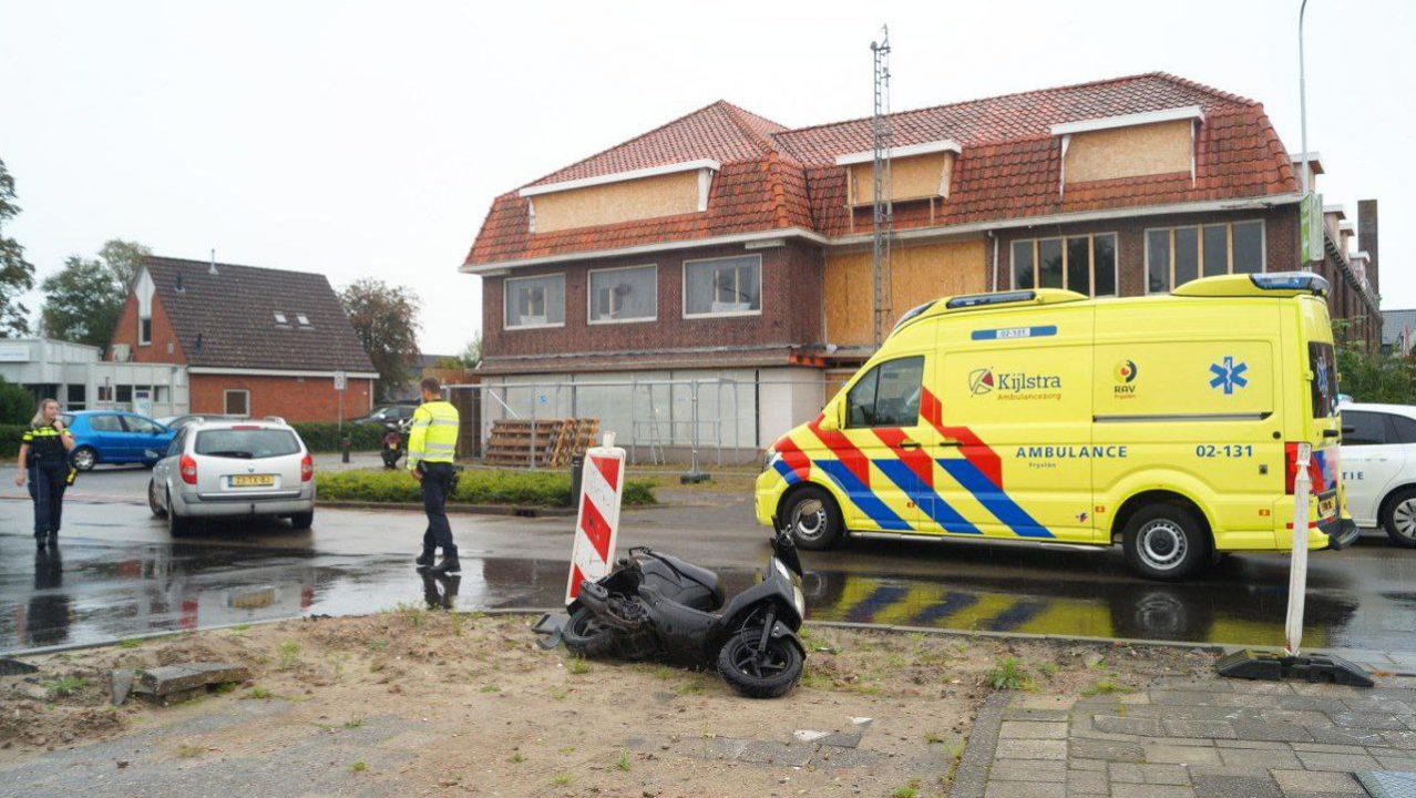 Verkeersongeval op Foarstrjitte in De Westereen