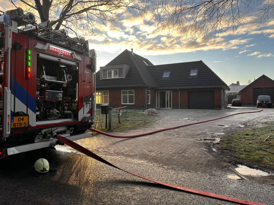 Klein brandje in stacaravan in Harkema