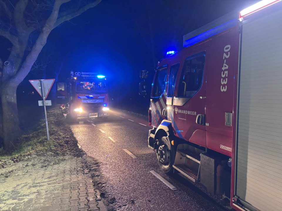 Woningbrand aan de Drachtsterweg in Opende, politie onderzoekt brandstichting