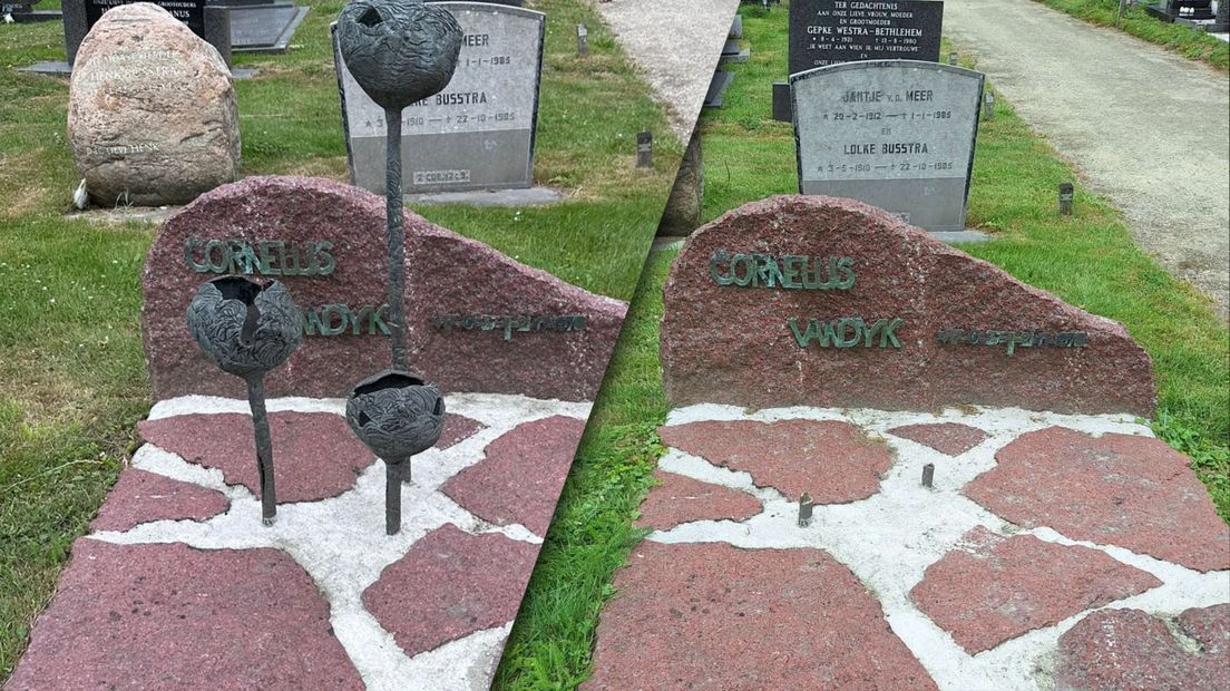 Graf in Oentsjerk voor tweede keer vernield: 