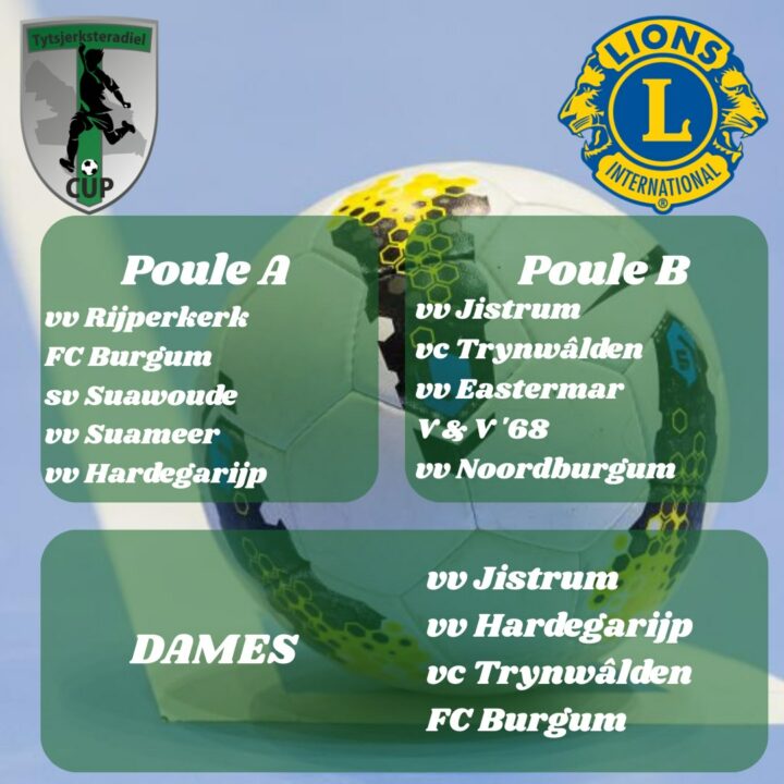 Loting Tytsjerksteradiel Cup bekend
