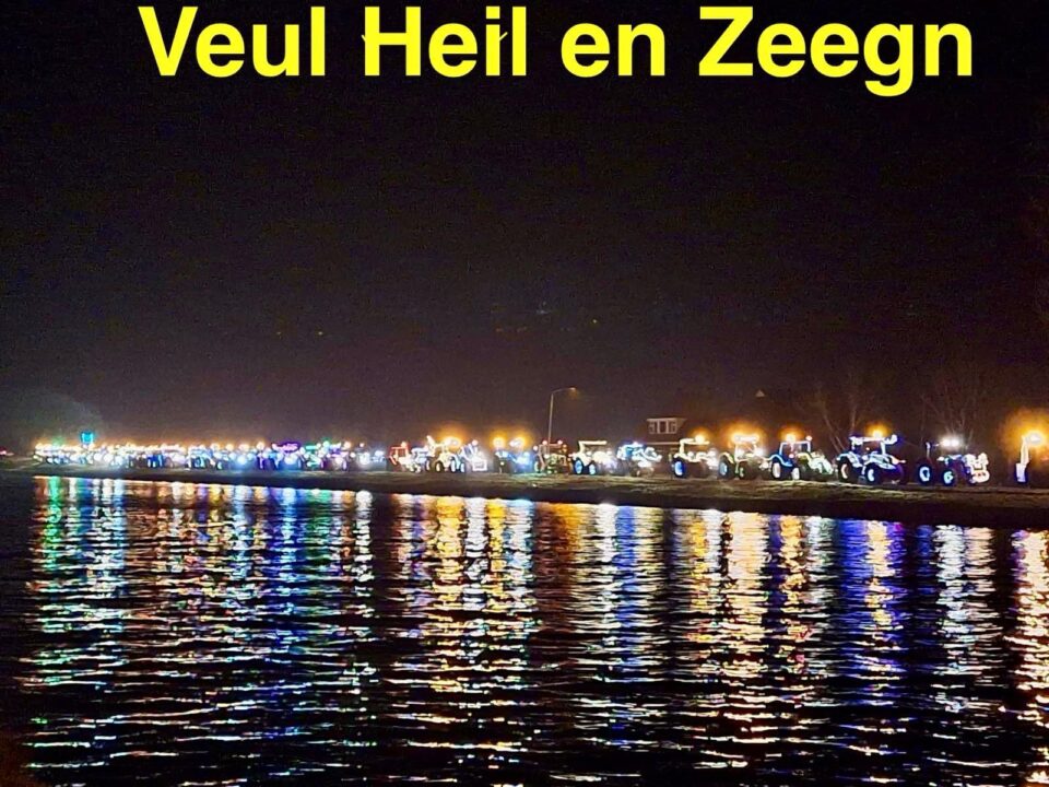 Lichtroute op 29 december vanuit Niezijl
