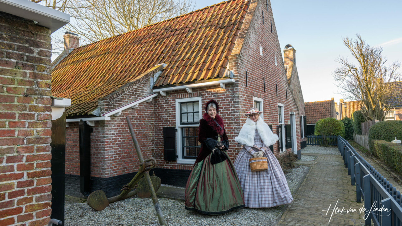 Ontvangst bij Museum ’t Fiskershûske Moddergat in Dickens stijl