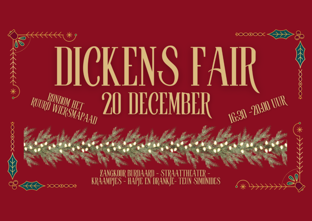 Kerstfair in Dickensstijl in Burdaard