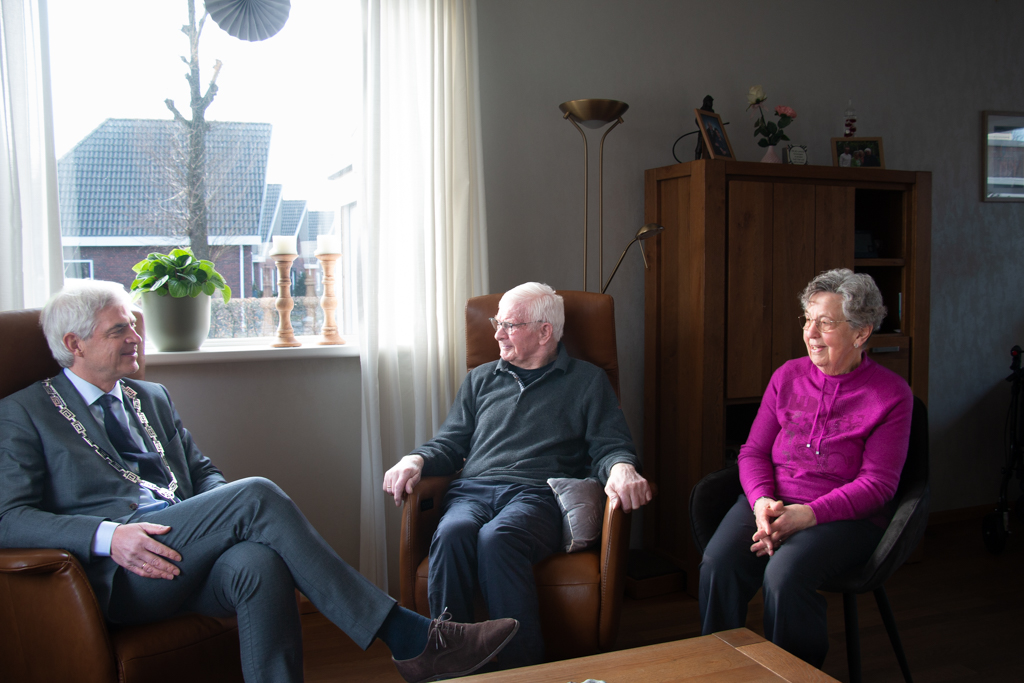 Ekke Jacob Terpstra en Johanna Terpstra-Maring 60 jaar getrouwd