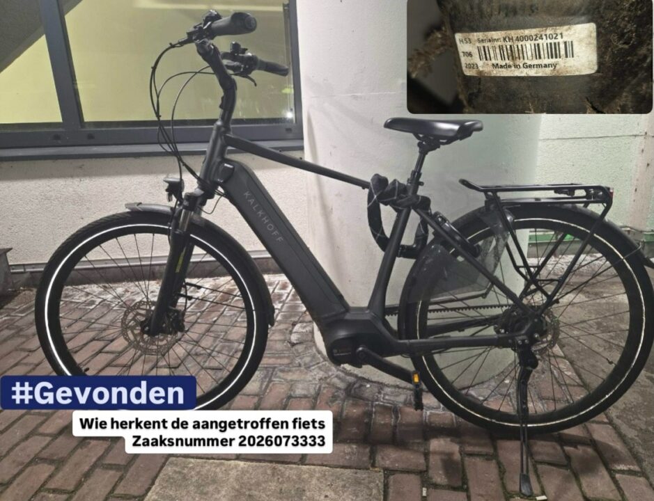 Politie zoekt eigenaar van gestolen fiets in Buitenpost