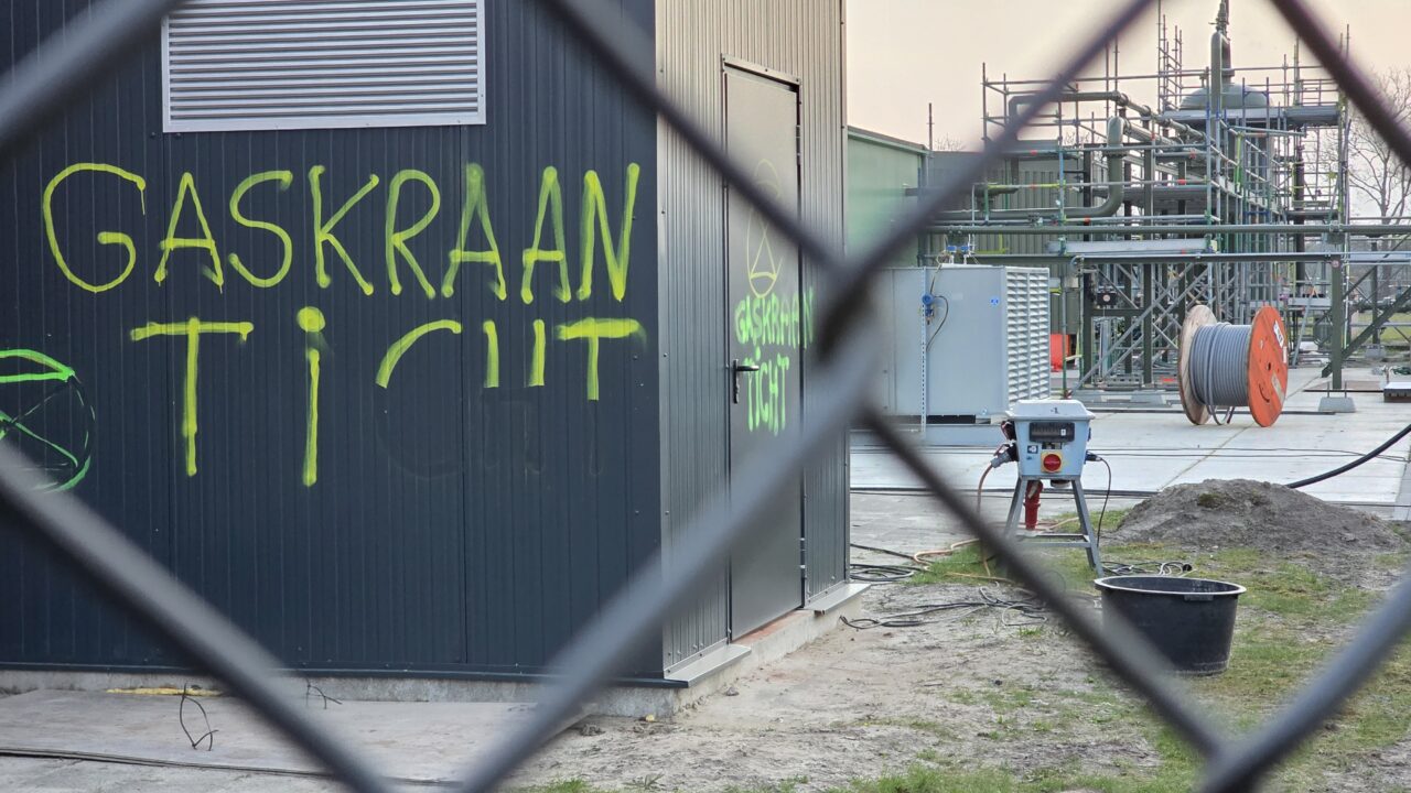 Schade na actie Extinction Rebellion bij gaslocatie Burgum