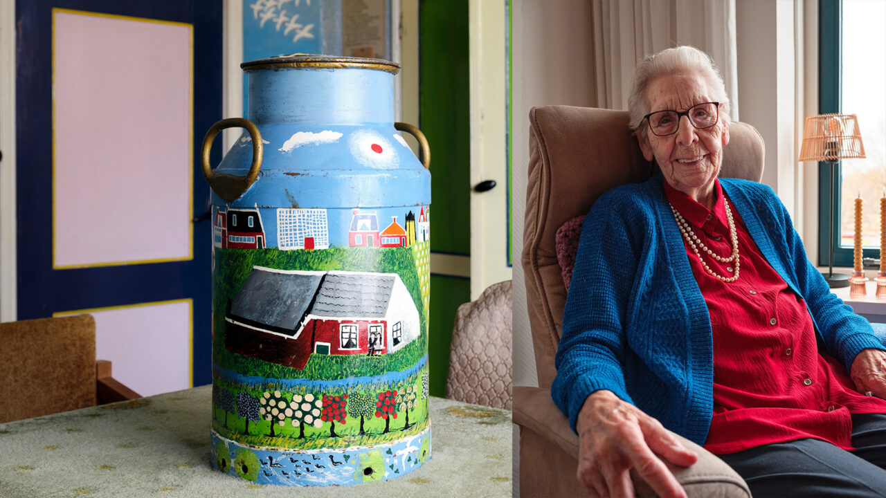 Voormalige eigenaar beschilderde melkbus meldt zich bij Ruurd Wiersma Museum