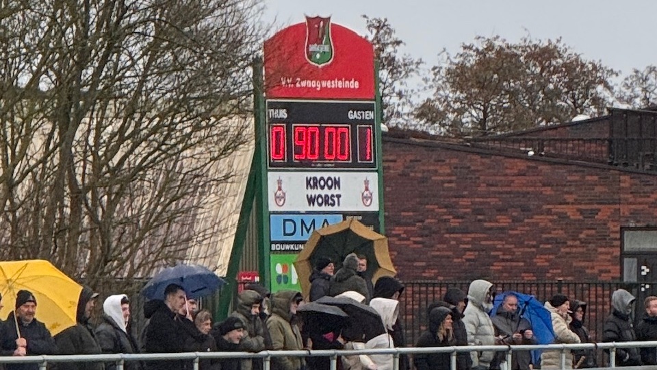 Be Quick Dokkum trekt wedstrijd in de 90e minuut over de streep