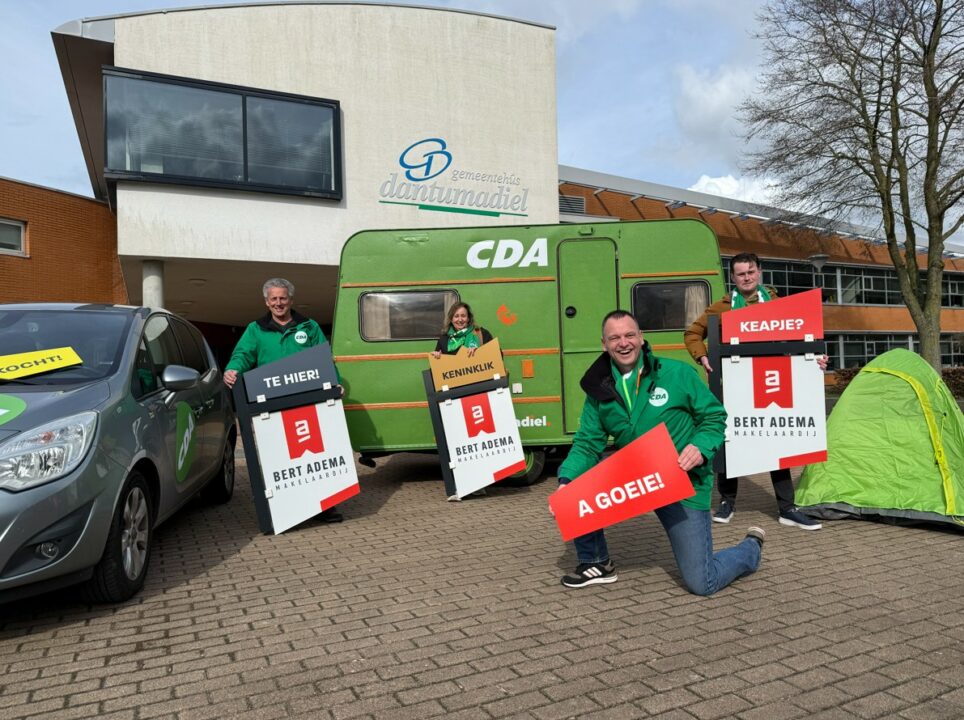 INGEZONDEN: CDA Dantumadiel zet campagnecaravan op Marktplaats om aandacht te vragen voor woningnood
