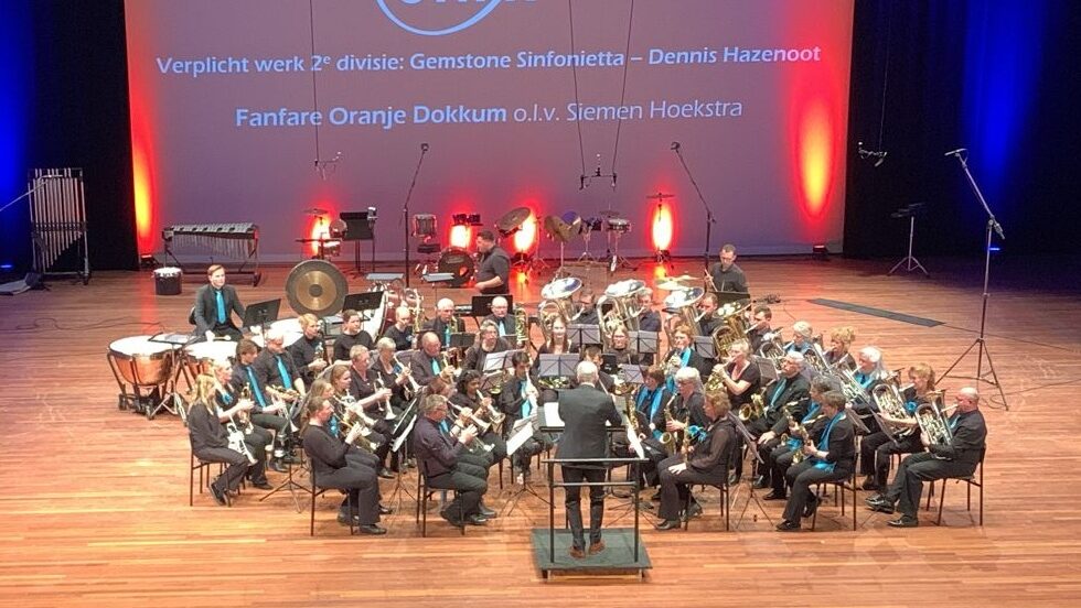 Fanfare Oranje Dokkum haalt tweede plaats op ONFK