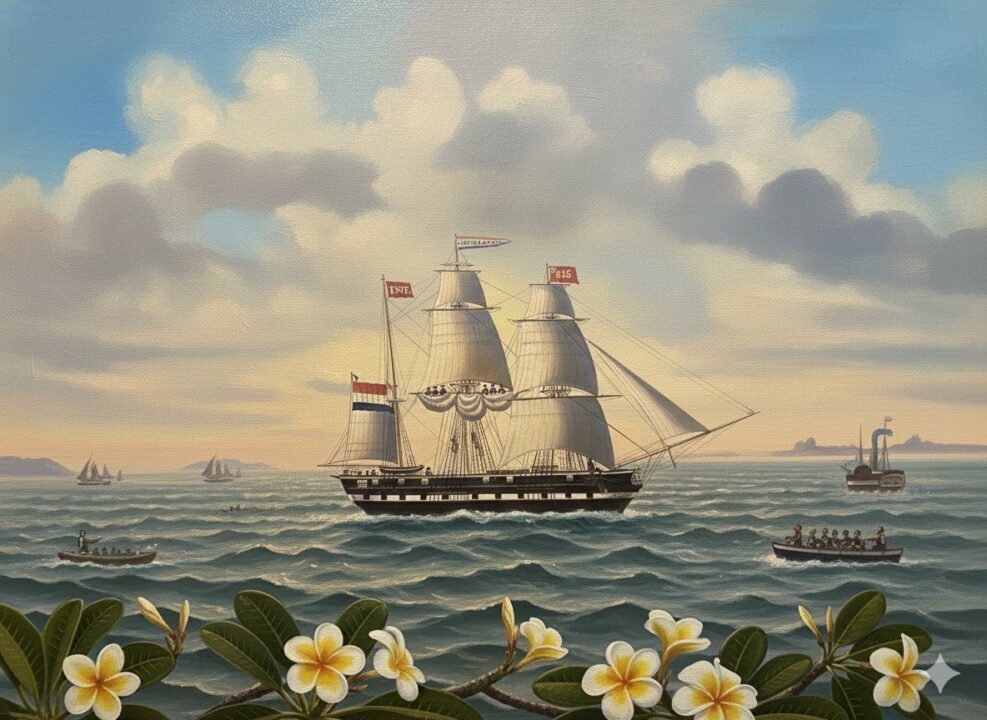 Kruiend IJs speelt De Arak-kapitein van Ameland