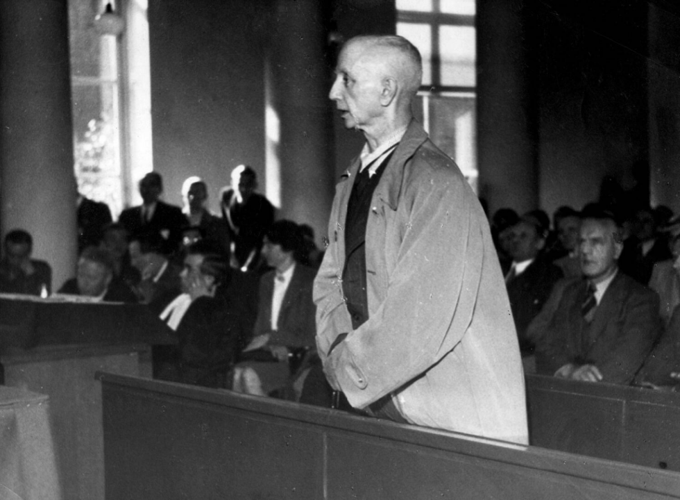 Max Blokzijl tijdens de rechtszitting van de Bijzondere Rechtbank te Den Haag