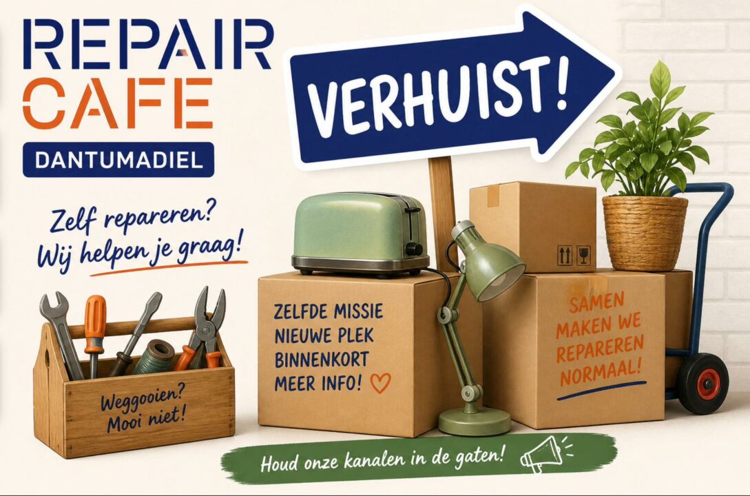 Repair Café Dantumadiel verhuist