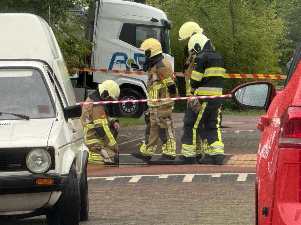 Gaslek door blikseminslag in Surhuizum