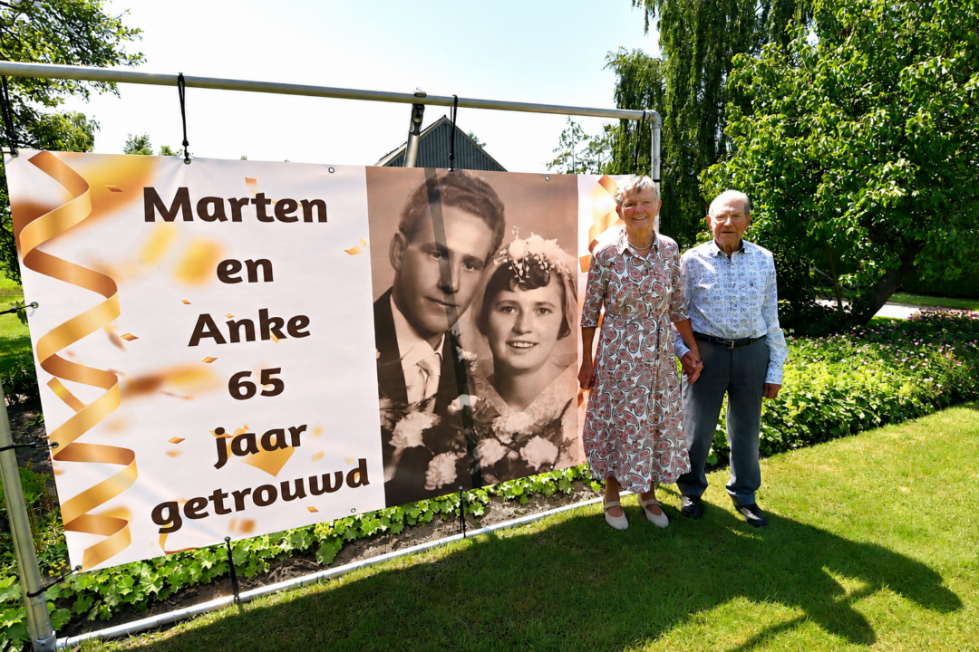 Marten en Anke de Jong uit Drogeham vieren 65-jarig huwelijk