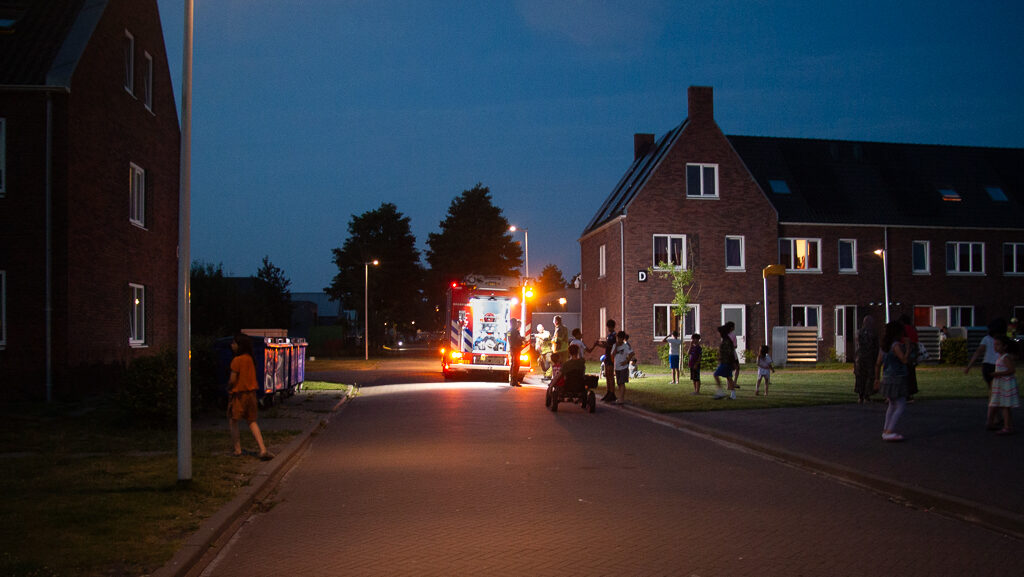 Vlam in de pan bij het azc in Burgum