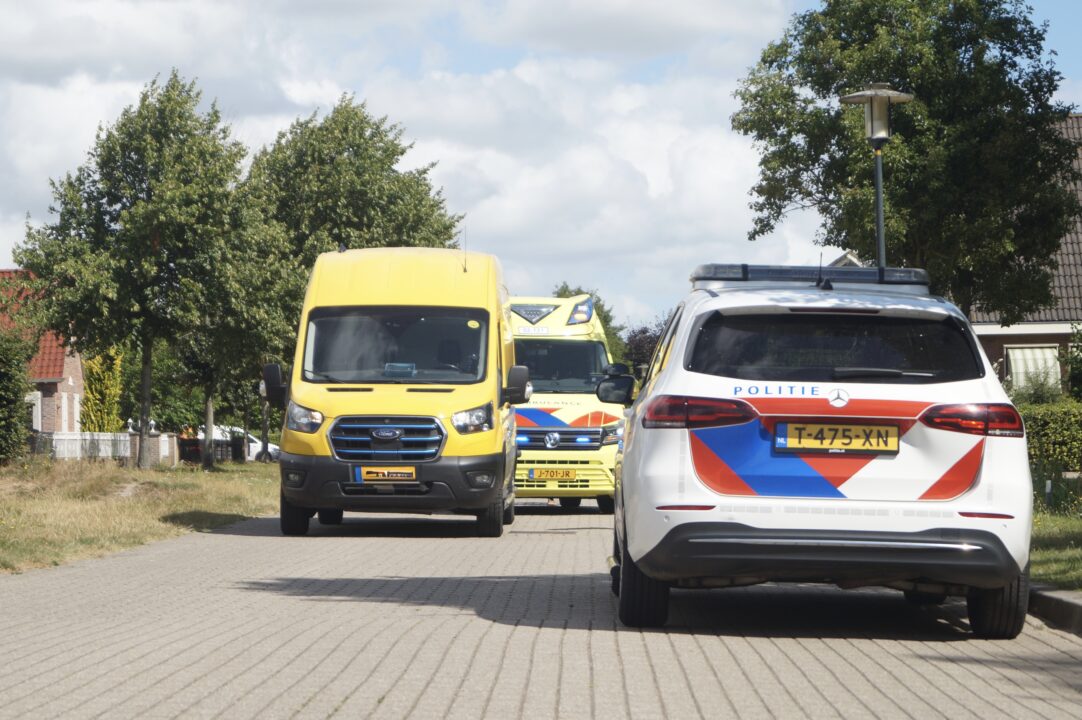 Aanrijding met bestelbus in De Westereen