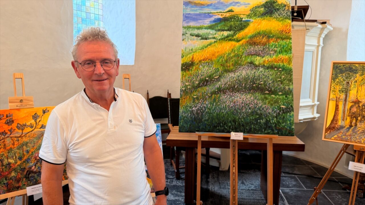 Schilderen helpt Jilles na hersenbloeding weer vooruit: ''Ik bin wol grutsk''