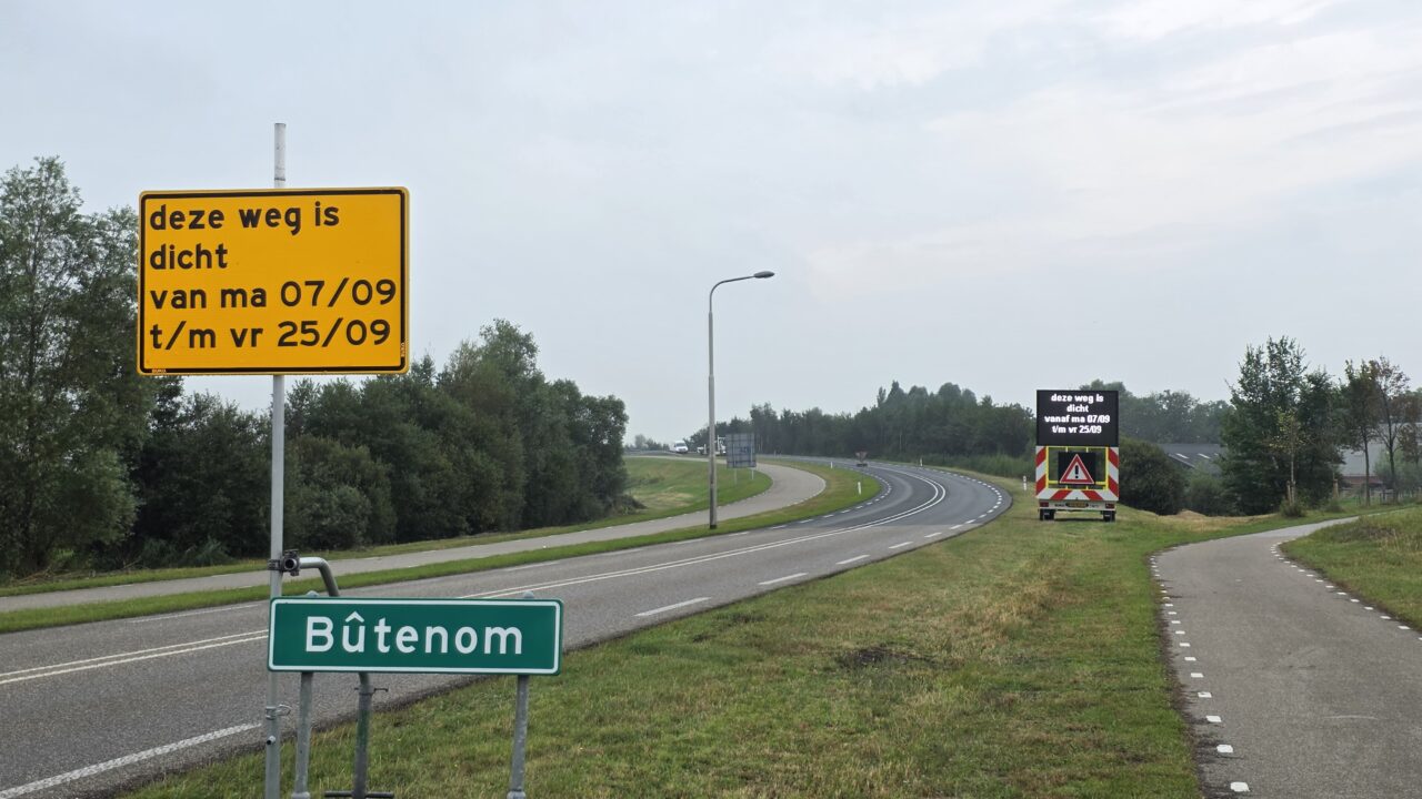 Groot onderhoud aan spoorviaduct in N355: ‘Bûtenom’ drie weken afgesloten